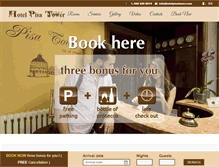 Tablet Screenshot of hotelpisatower.com